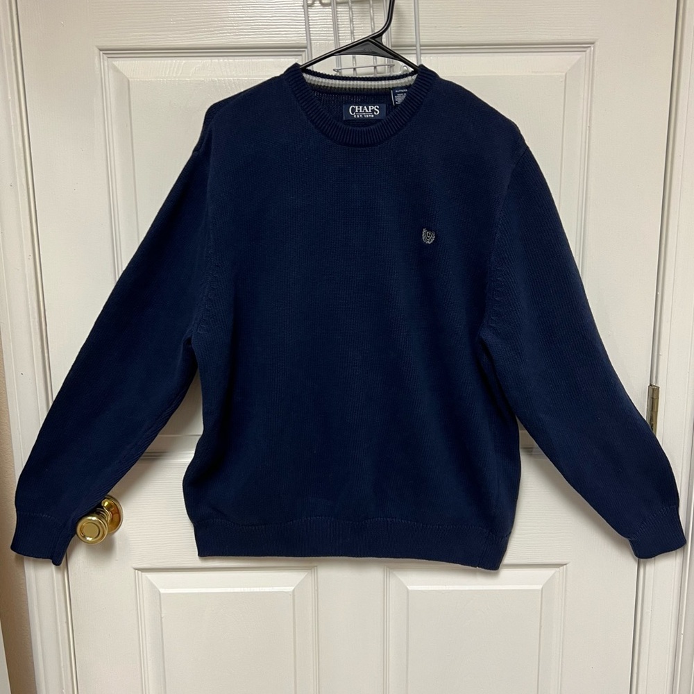 Chaps Men's Dark Blue Crewneck Sweater